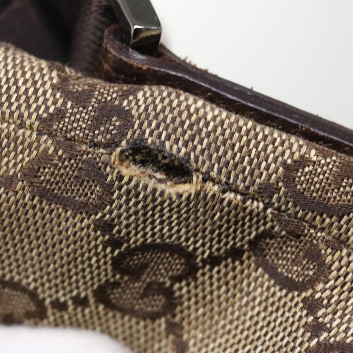 GUCCI GG Canvas Shoulder Bag Canvas Beige Brown 114273 ac1767