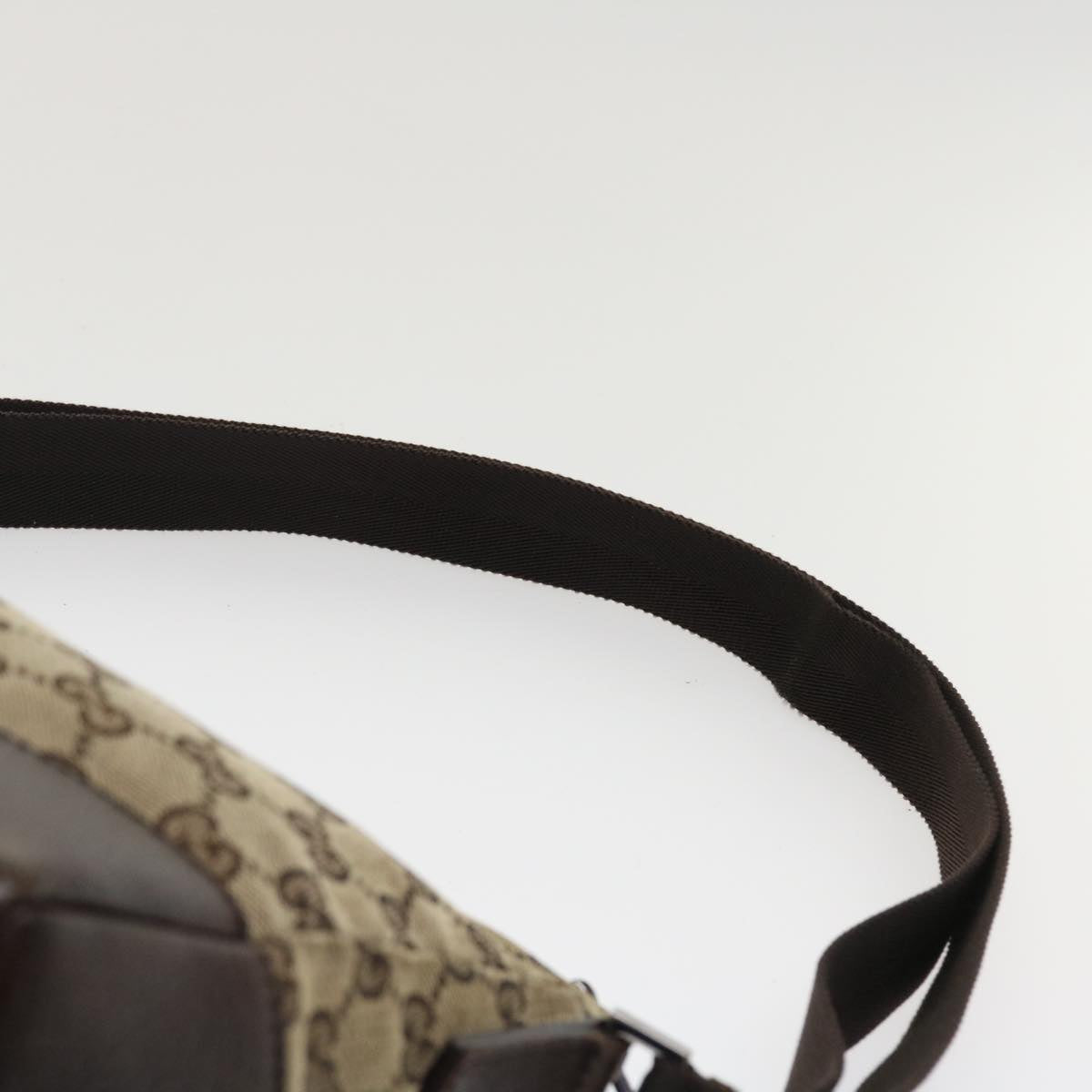 GUCCI GG Canvas Shoulder Bag Canvas Beige Brown 114273 ac1767