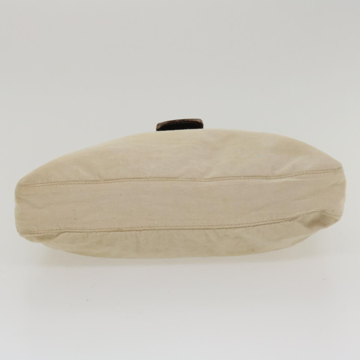 FENDI Mamma Baguette Shoulder Bag Canvas Beige 2355 26569 008 ac1798