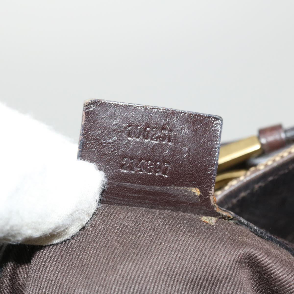 GUCCI GG Canvas Hand Bag Beige 106251 ac1823