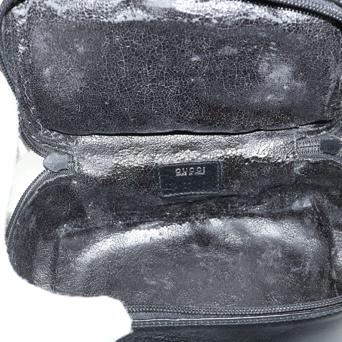 GUCCI Vanity Cosmetic Pouch Leather Black 032 270 0141 ac1828