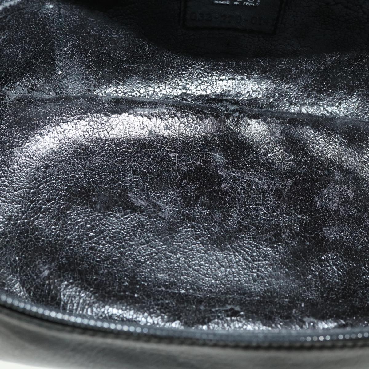 GUCCI Vanity Cosmetic Pouch Leather Black 032 270 0141 ac1828