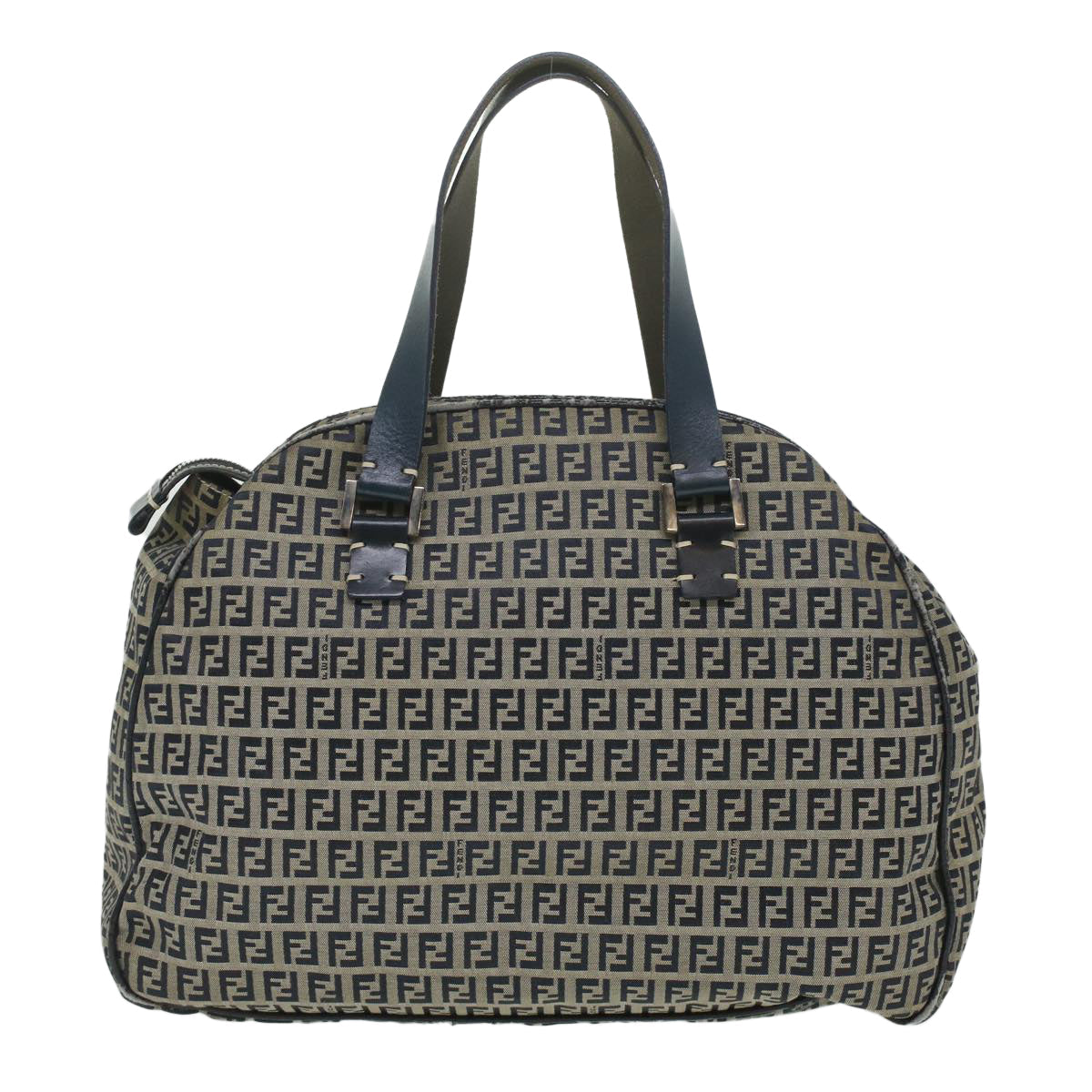 FENDI Zucchino Canvas Hand Bag Navy 71-16533-0-012 ac1835