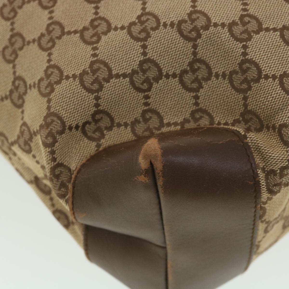 GUCCI GG Canvas Tote Bag Beige Brown 0190401 ac1839