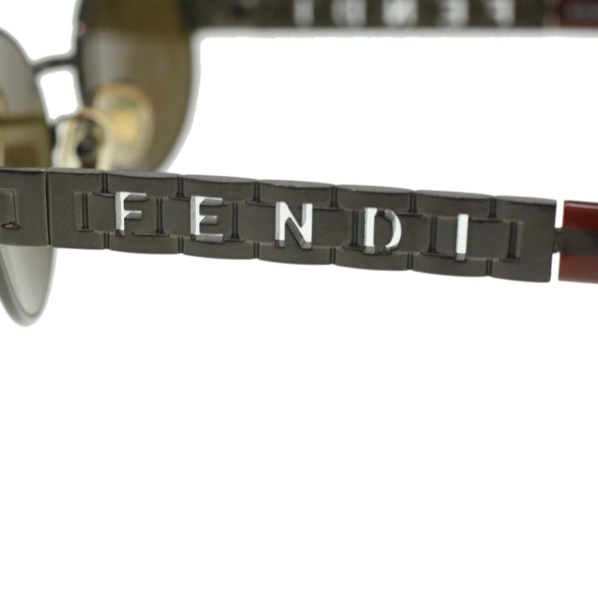 FENDI Sunglasses metal Brown ac1847