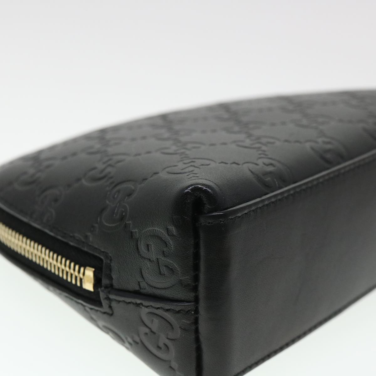 GUCCI Guccissima Pouch Black 141810 ac1916