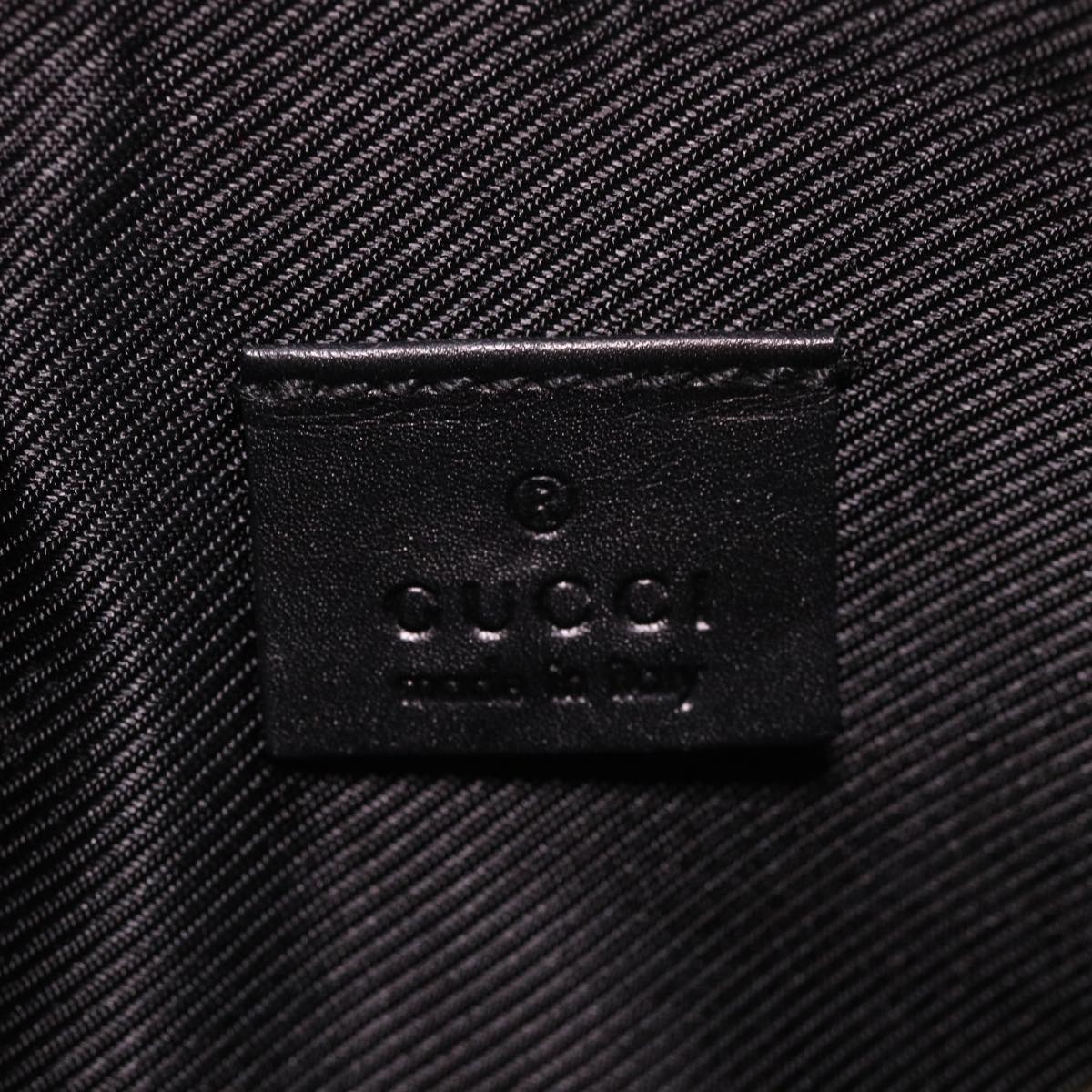 GUCCI Guccissima Pouch Black 141810 ac1916