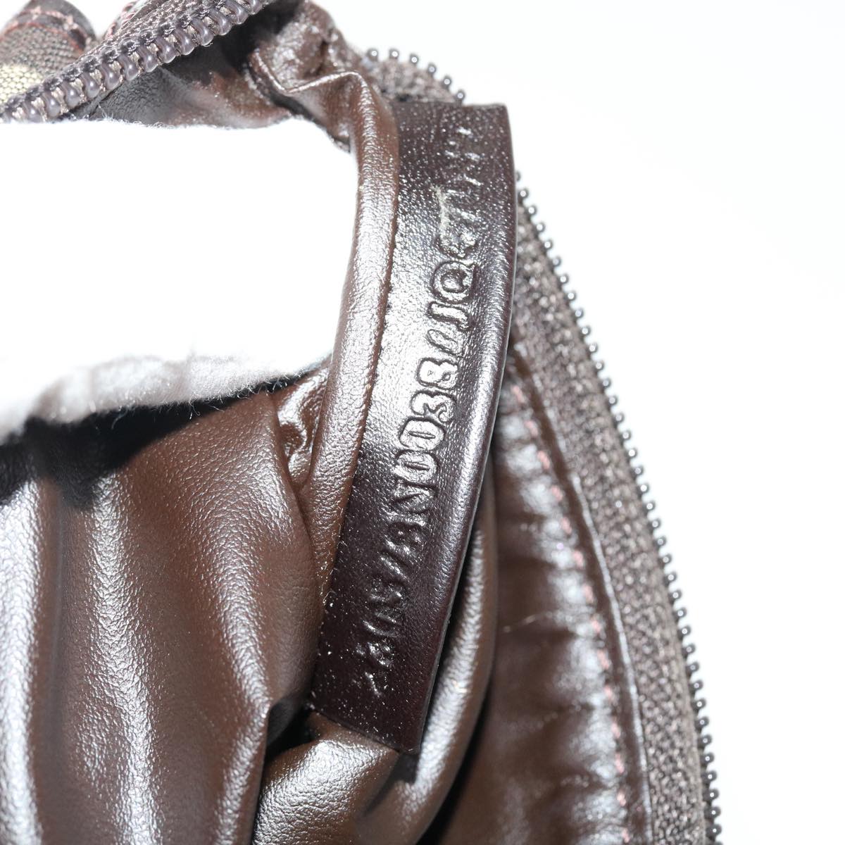 FENDI Zucchino Canvas Pouch Brown ac1919