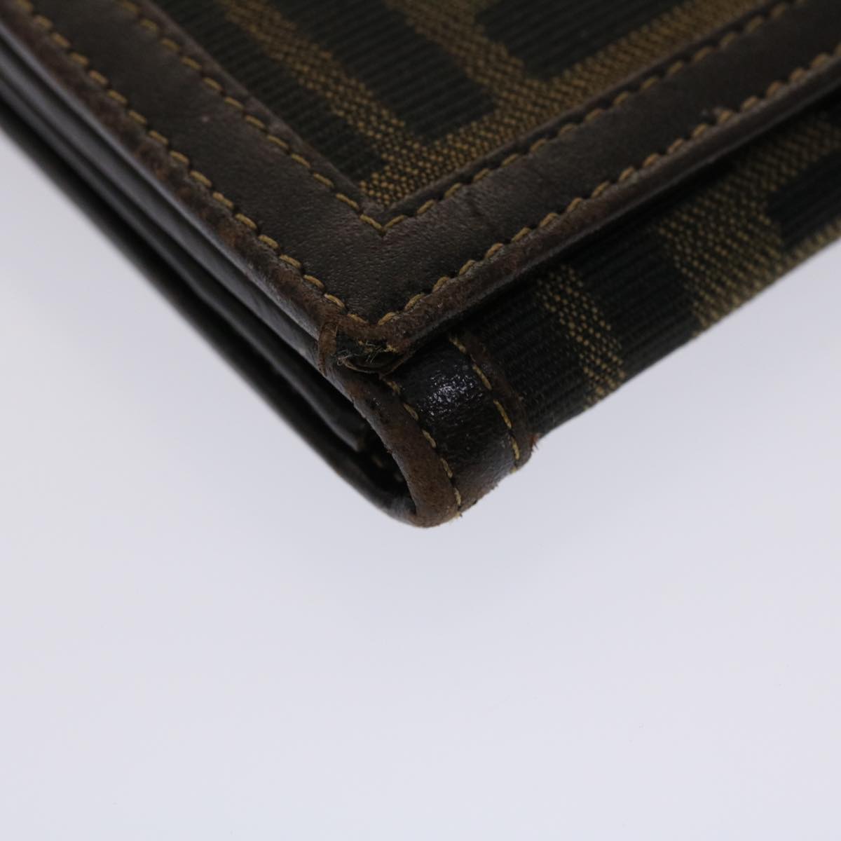 FENDI Zucca Canvas Long Wallet Black Brown 2309-30851/088 ac2046