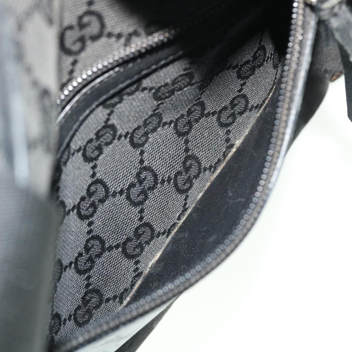 GUCCI GG Canvas Tote Bag Black 28893 ac2126