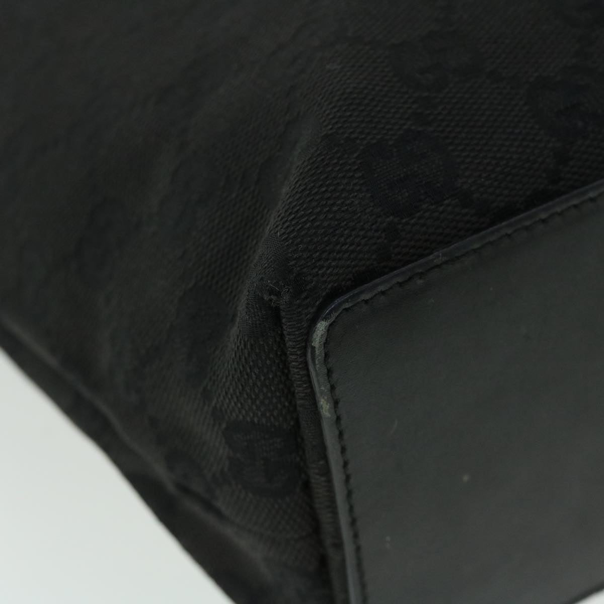GUCCI GG Canvas Tote Bag Black 31244 ac2131