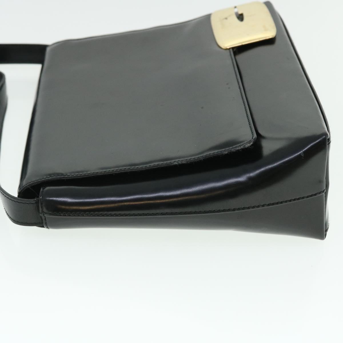 GUCCI Shoulder Bag Patent leather Black 001 3444 1812 ac2141