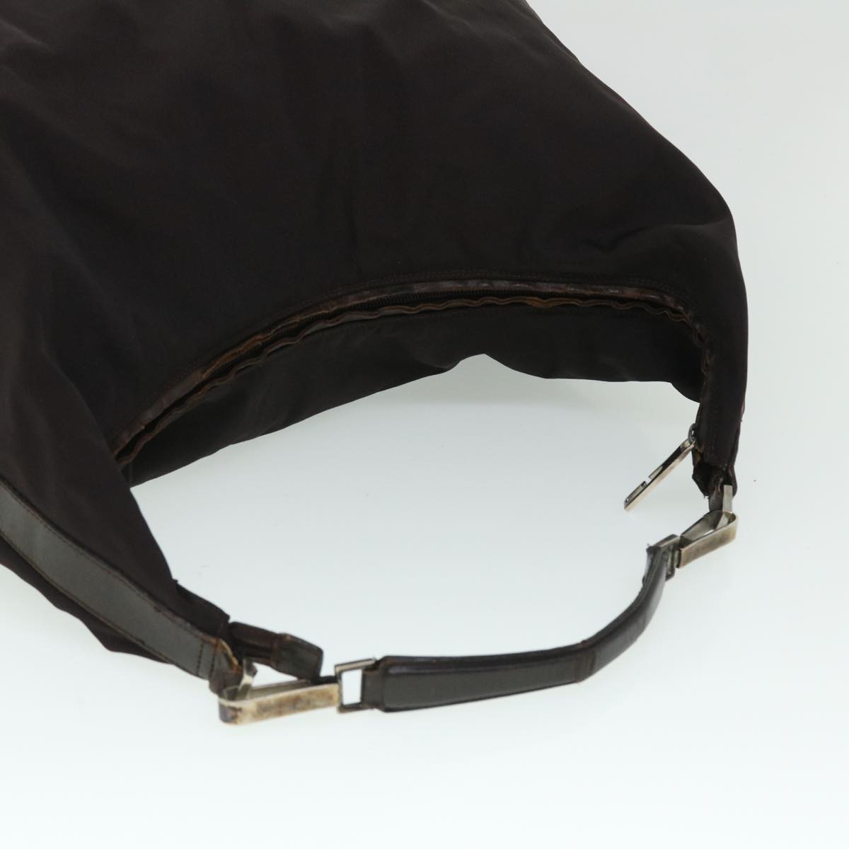 GUCCI Bamboo Shoulder Bag Nylon Canvas 4Set Black Beige Brown ac2155