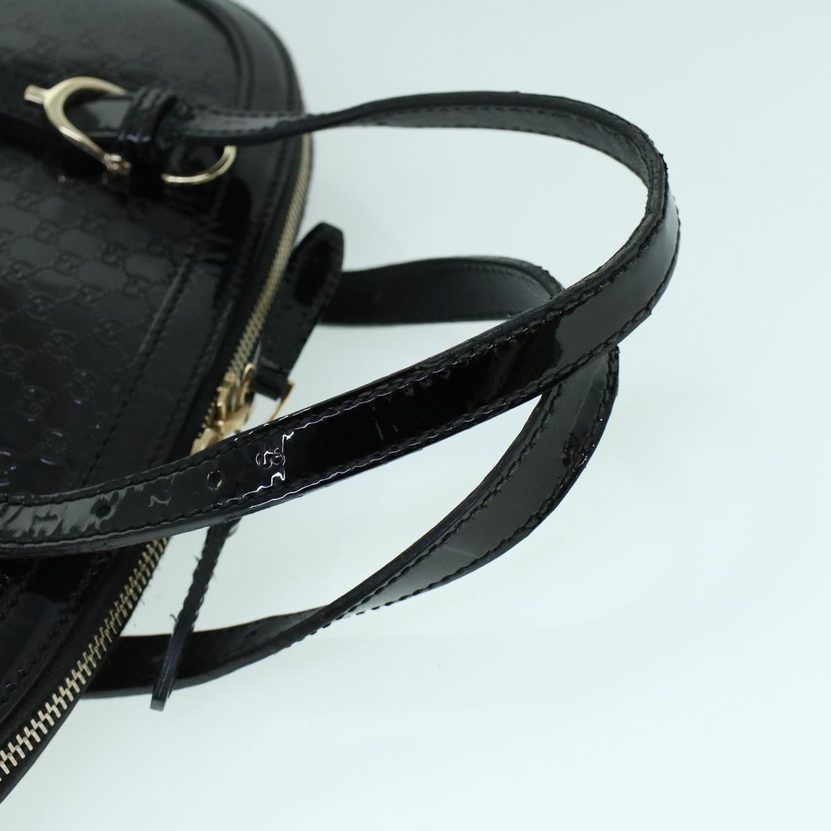 GUCCI Micro GG Canvas Hand Bag Black 309617 ac2156