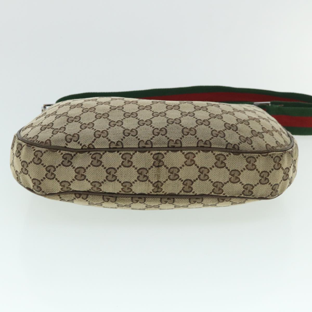 GUCCI GG Canvas Web Sherry Line Shoulder Bag Beige Red Green 122790 ac2189