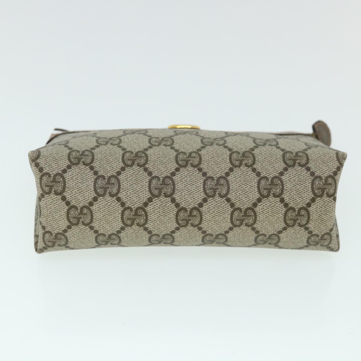GUCCI GG Canvas Pouch PVC Leather Beige 89 01 020 ac2194