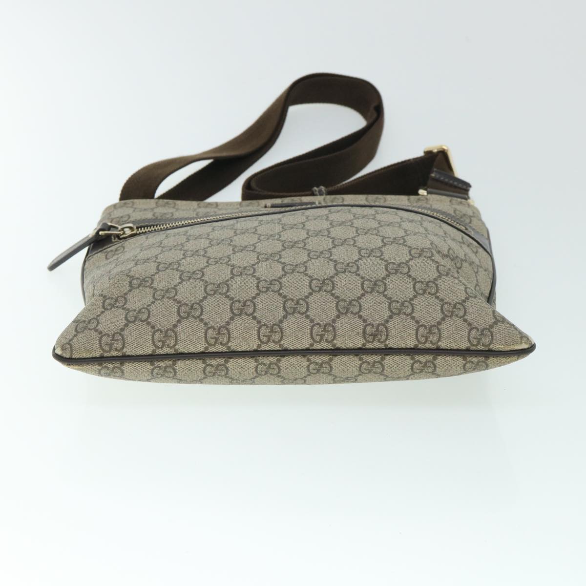 GUCCI GG Canvas Shoulder Bag PVC Leather Beige 295257 ac2197