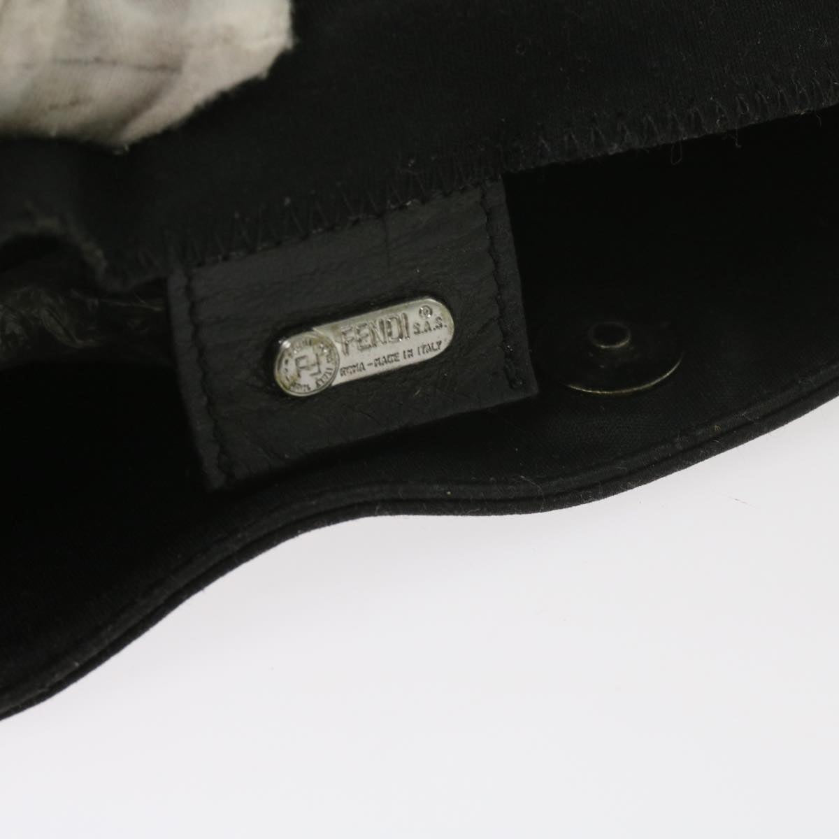 FENDI Shoulder Bag Nylon Black ac2440
