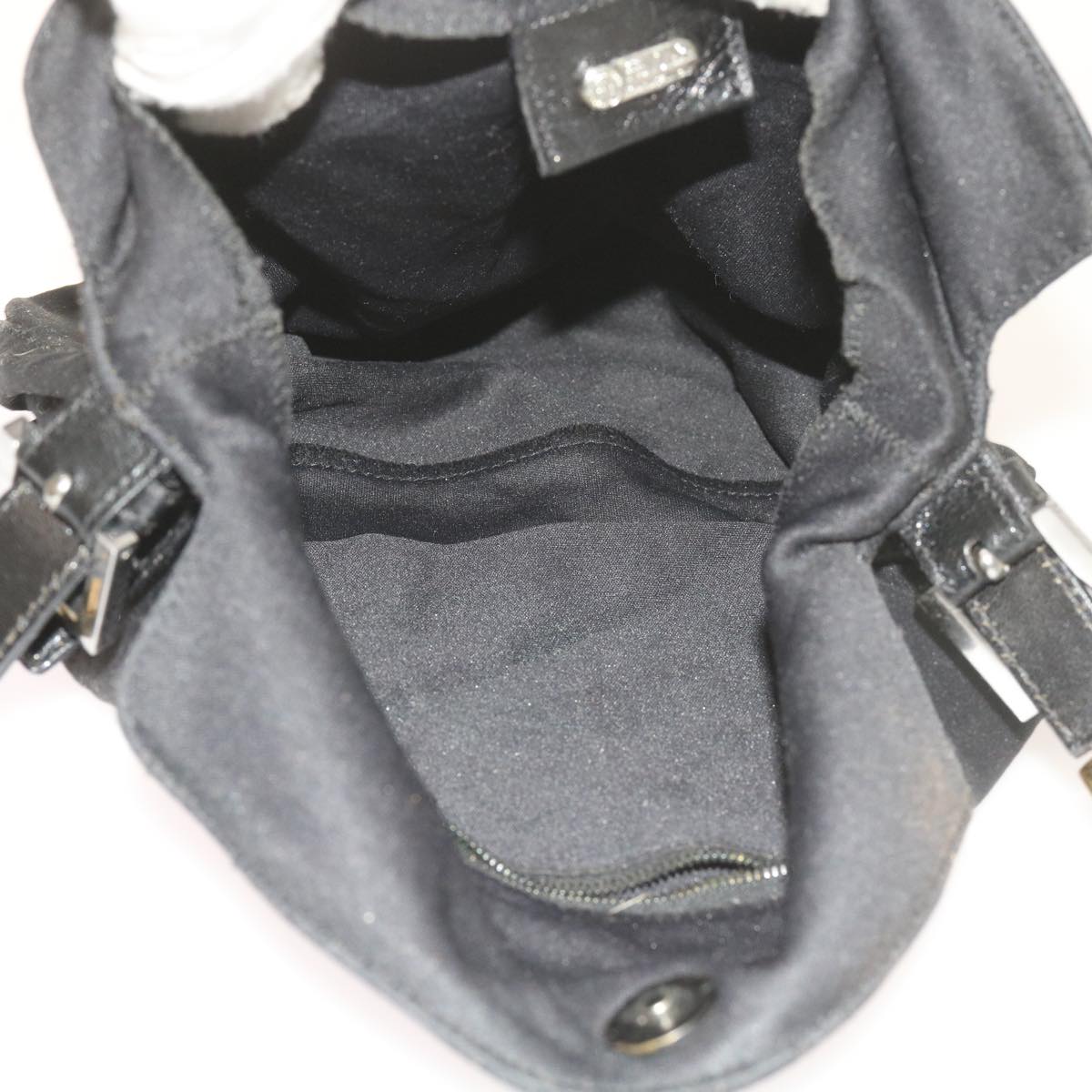 FENDI Shoulder Bag Nylon Black ac2440