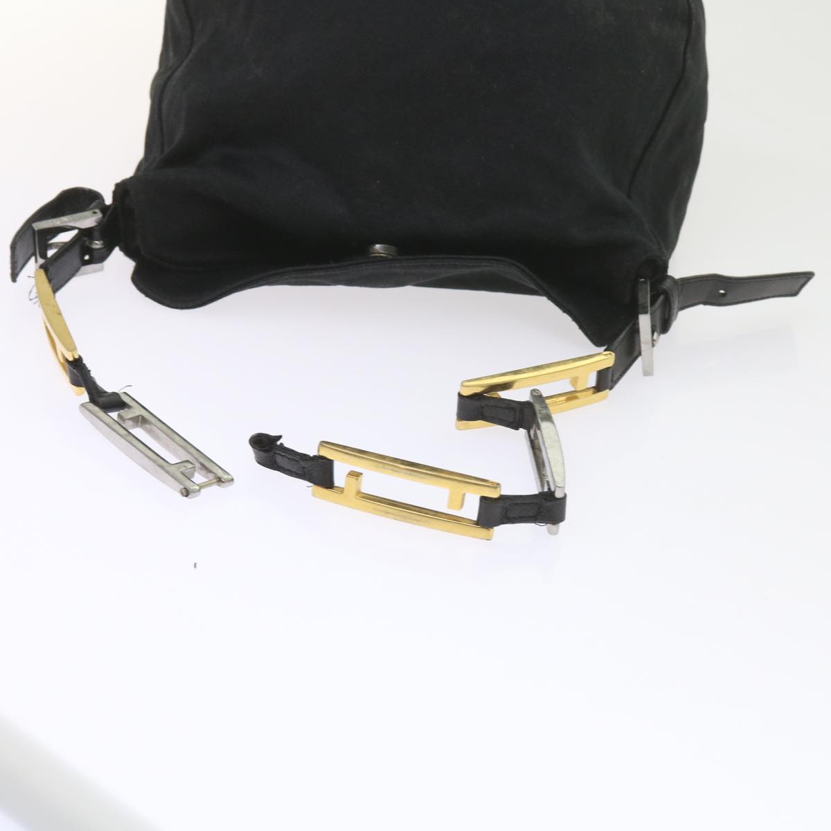 FENDI Shoulder Bag Nylon Black ac2440