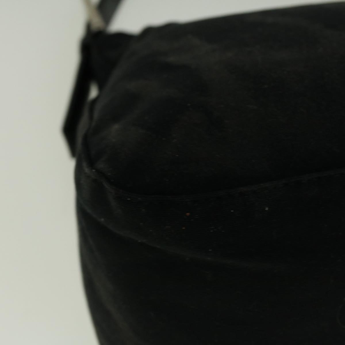 FENDI Mamma Baguette Shoulder Bag Nylon Black ac2482