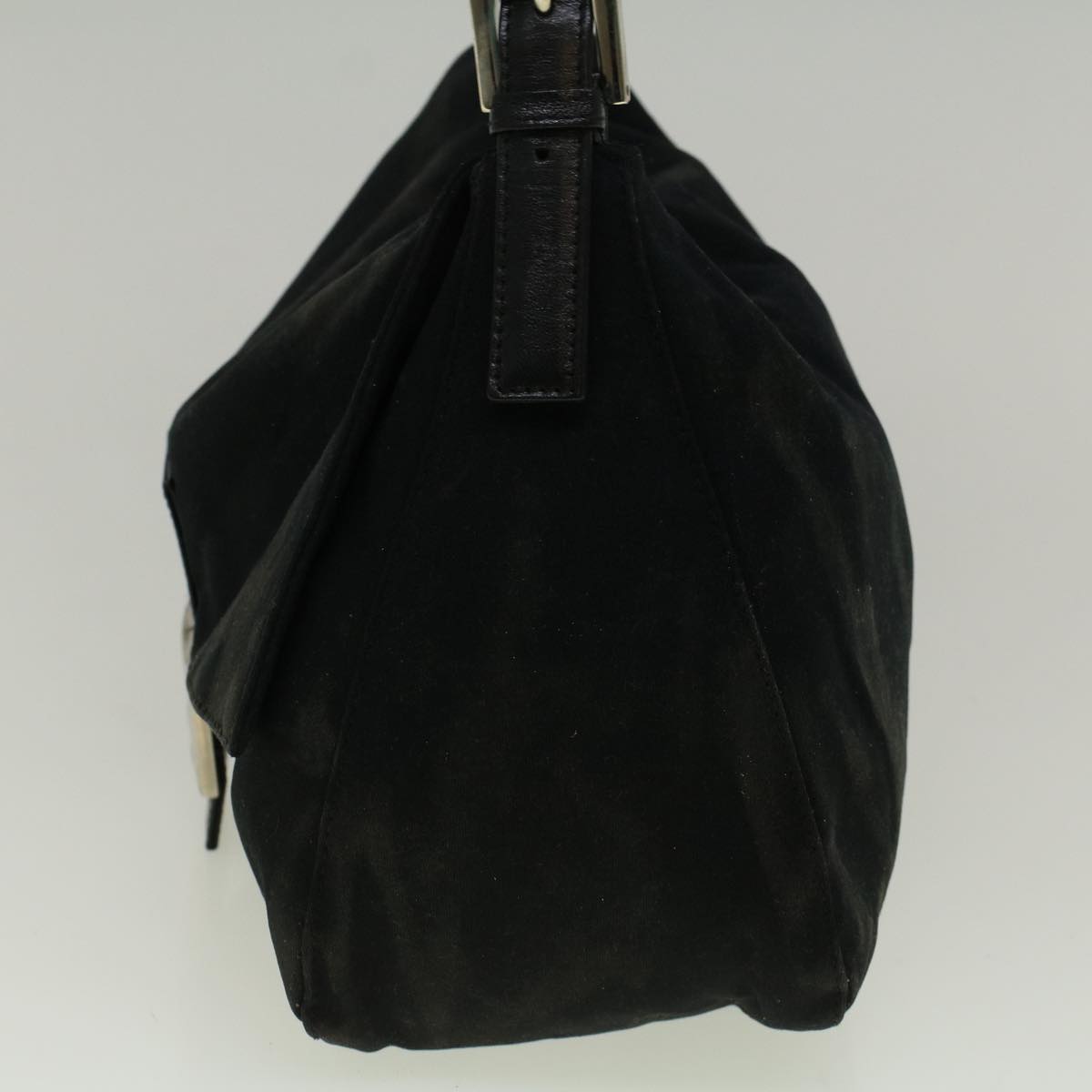 FENDI Mamma Baguette Shoulder Bag Nylon Black ac2482
