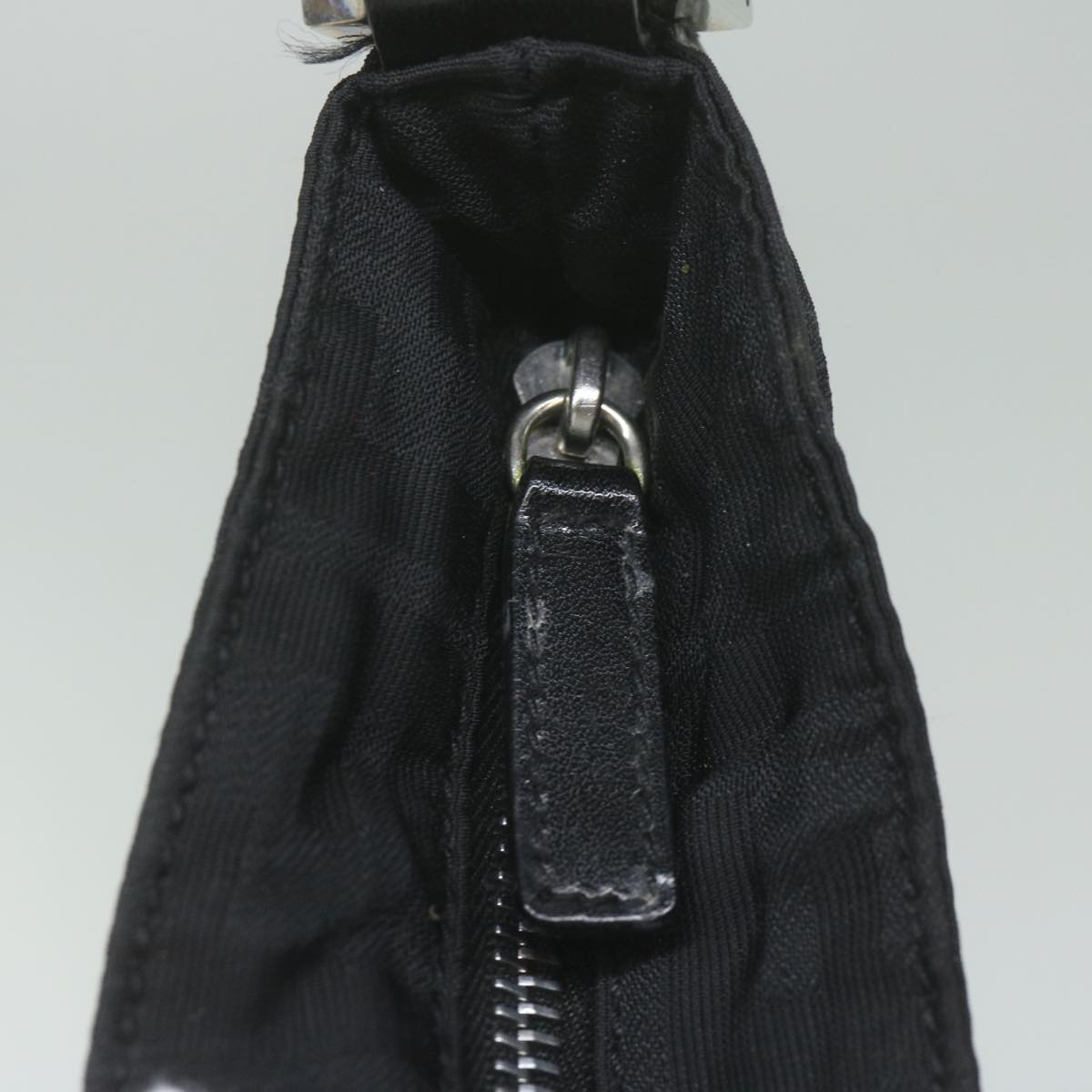 FENDI Zucca Canvas Shoulder Bag Black ac2516