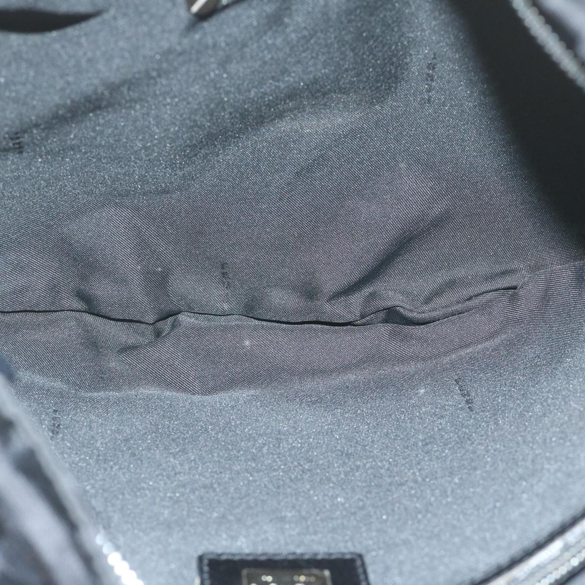 FENDI Zucca Canvas Shoulder Bag Black ac2516