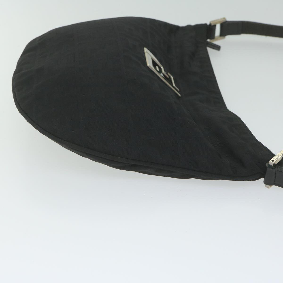 FENDI Zucca Canvas Shoulder Bag Black ac2516