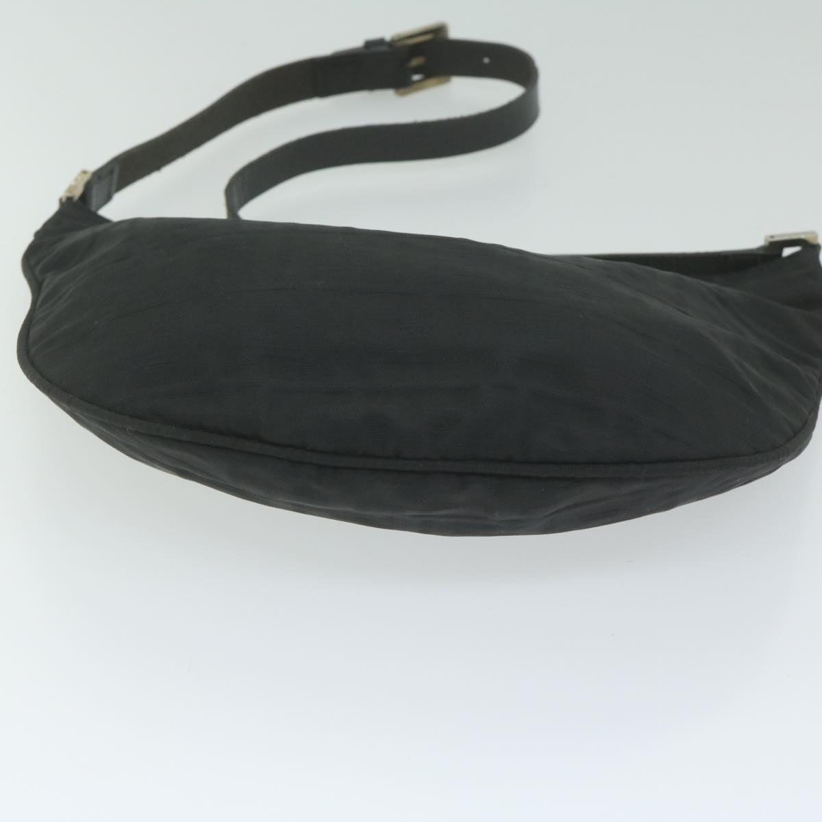 FENDI Zucca Canvas Shoulder Bag Black ac2516