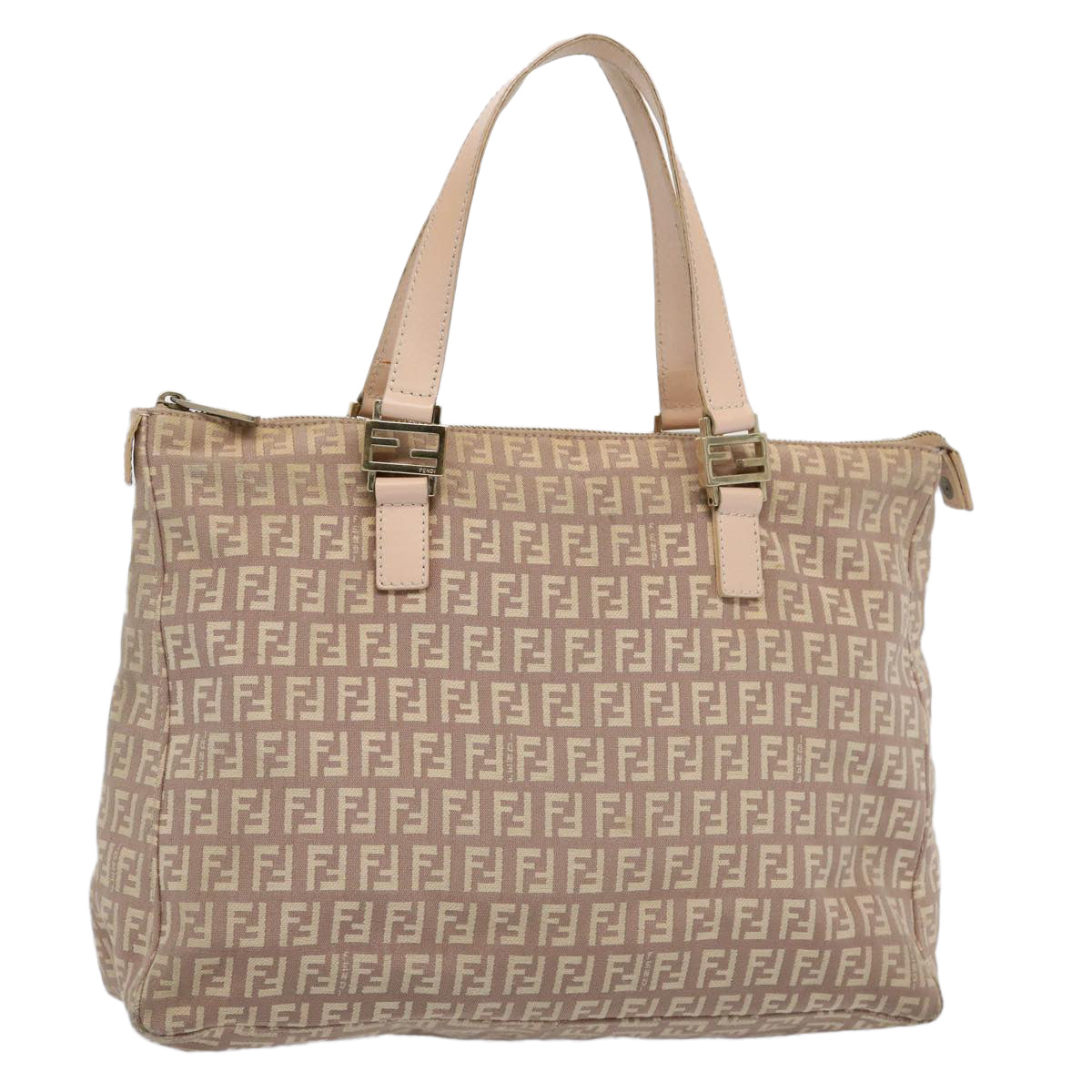 FENDI Zucchino Canvas Hand Bag Pink ac2517