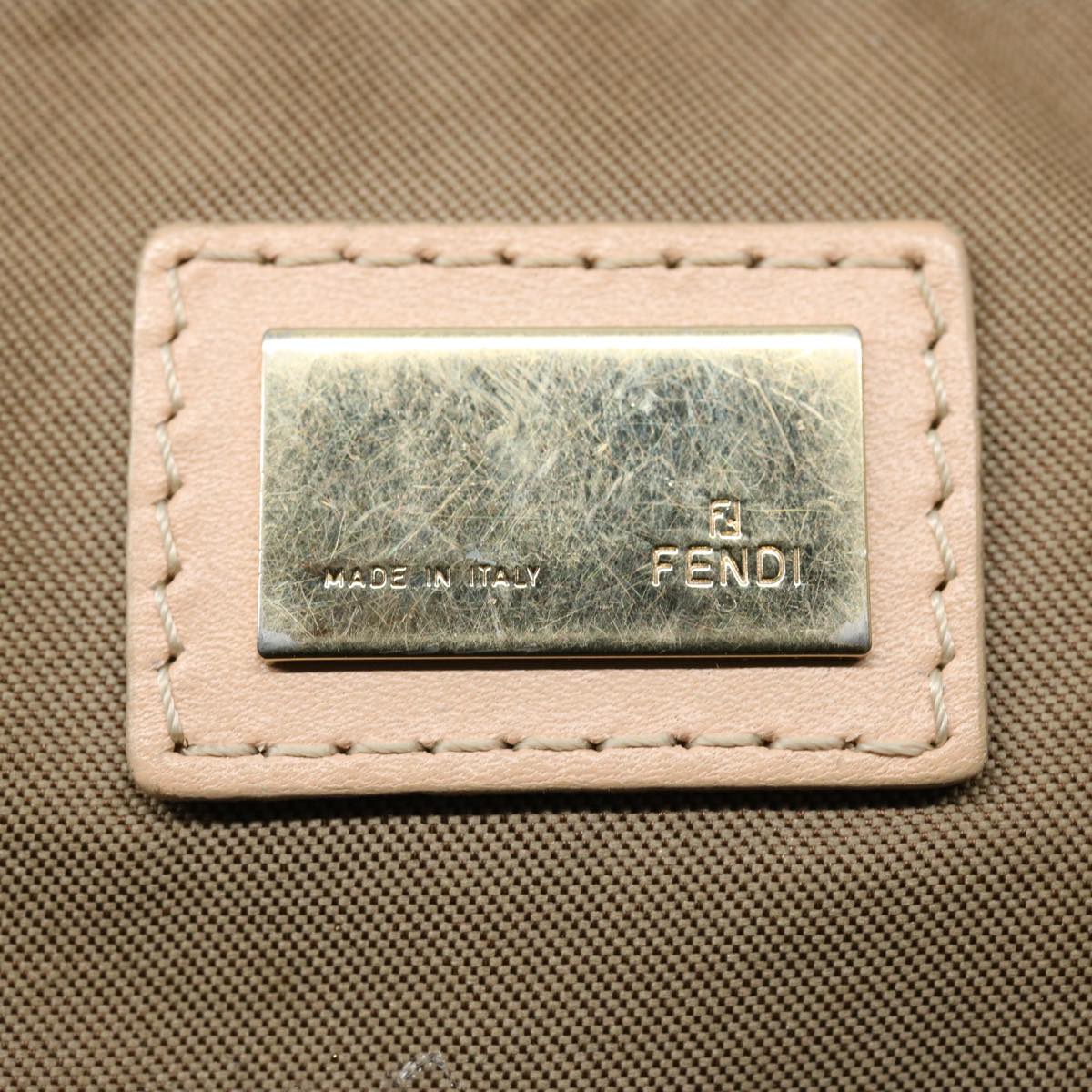FENDI Zucchino Canvas Hand Bag Pink ac2517