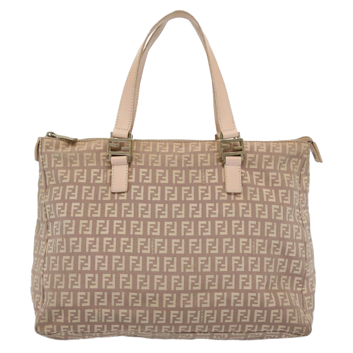 FENDI Zucchino Canvas Hand Bag Pink ac2517
