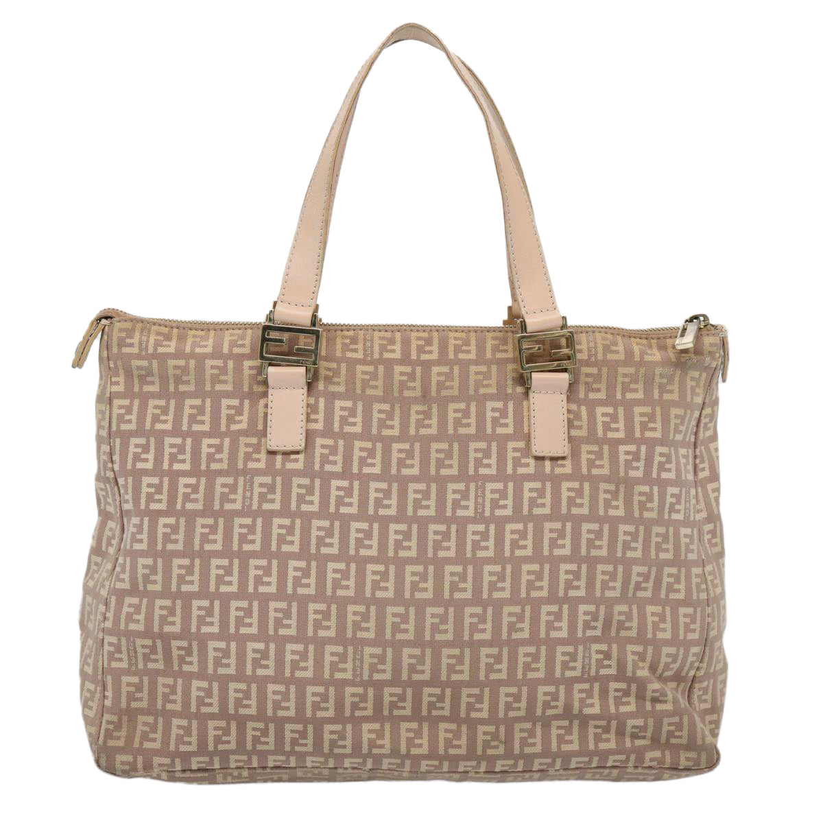 FENDI Zucchino Canvas Hand Bag Pink ac2517