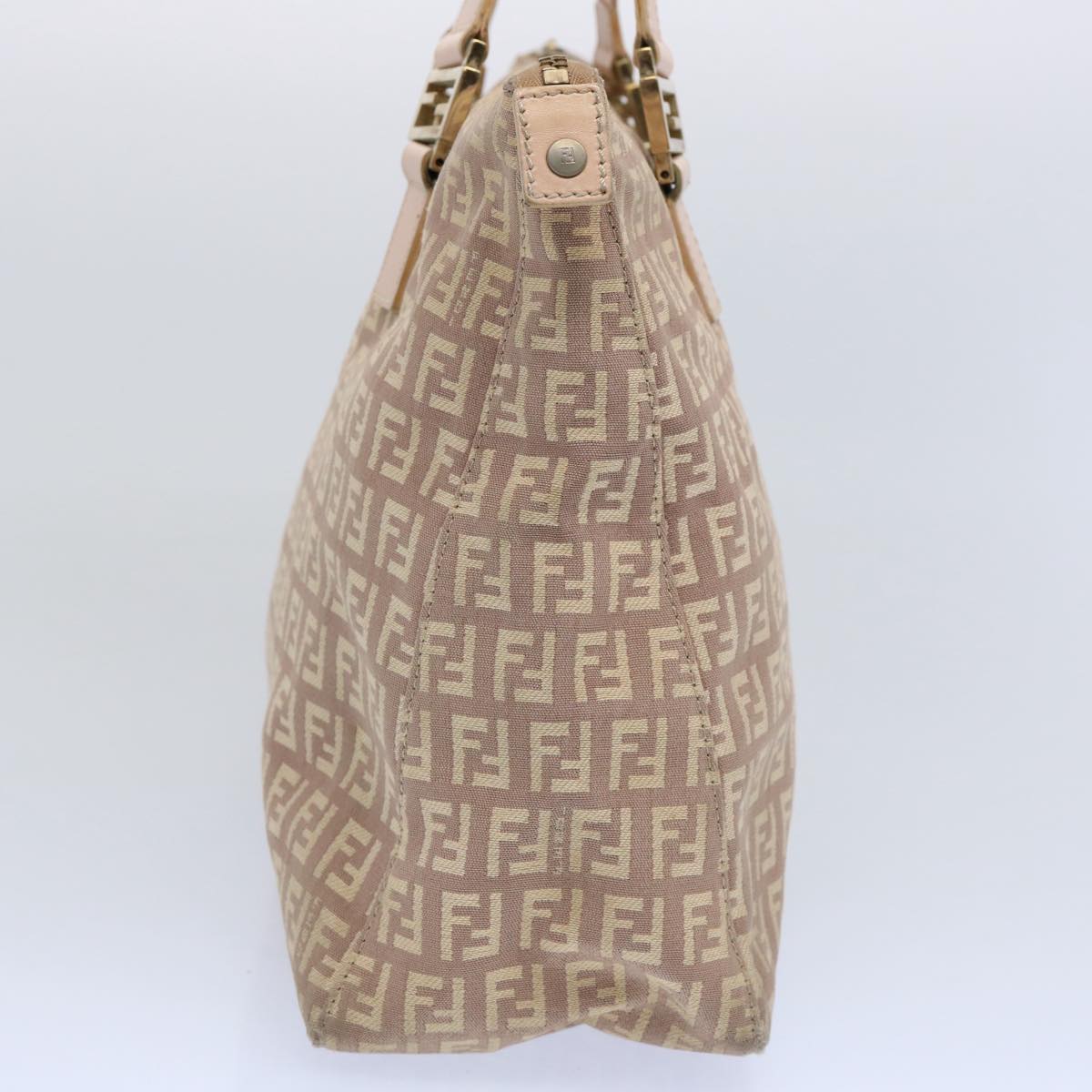 FENDI Zucchino Canvas Hand Bag Pink ac2517