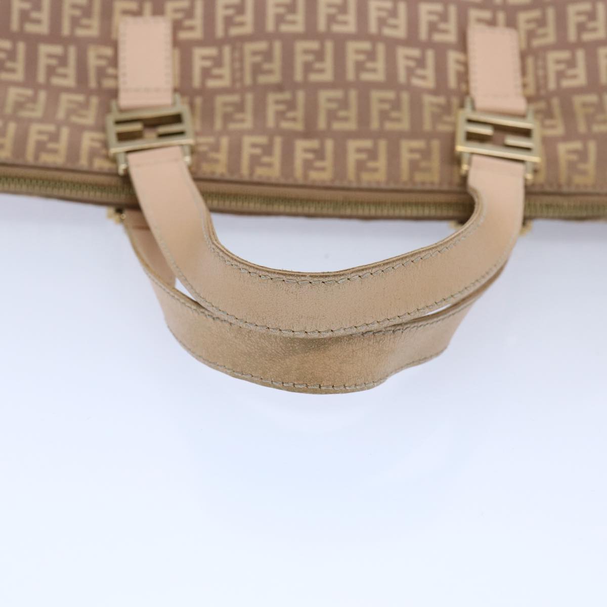 FENDI Zucchino Canvas Hand Bag Pink ac2517