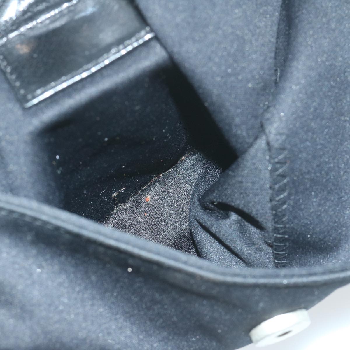 FENDI Mamma Baguette Shoulder Bag Nylon Black ac2541