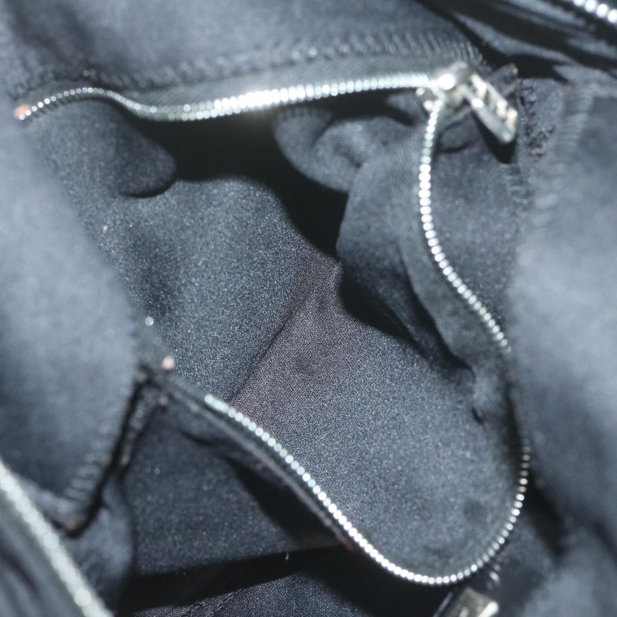FENDI Mamma Baguette Shoulder Bag Nylon Black ac2541