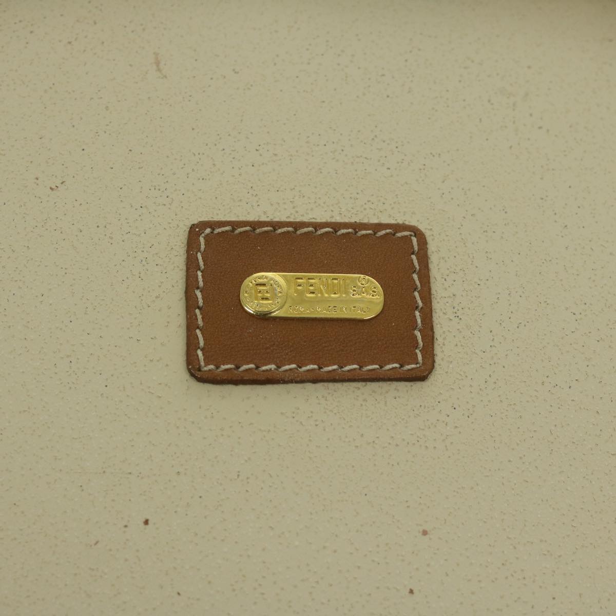 FENDI Pecan Canvas Vanity Cosmetic Pouch Black Brown ac2740