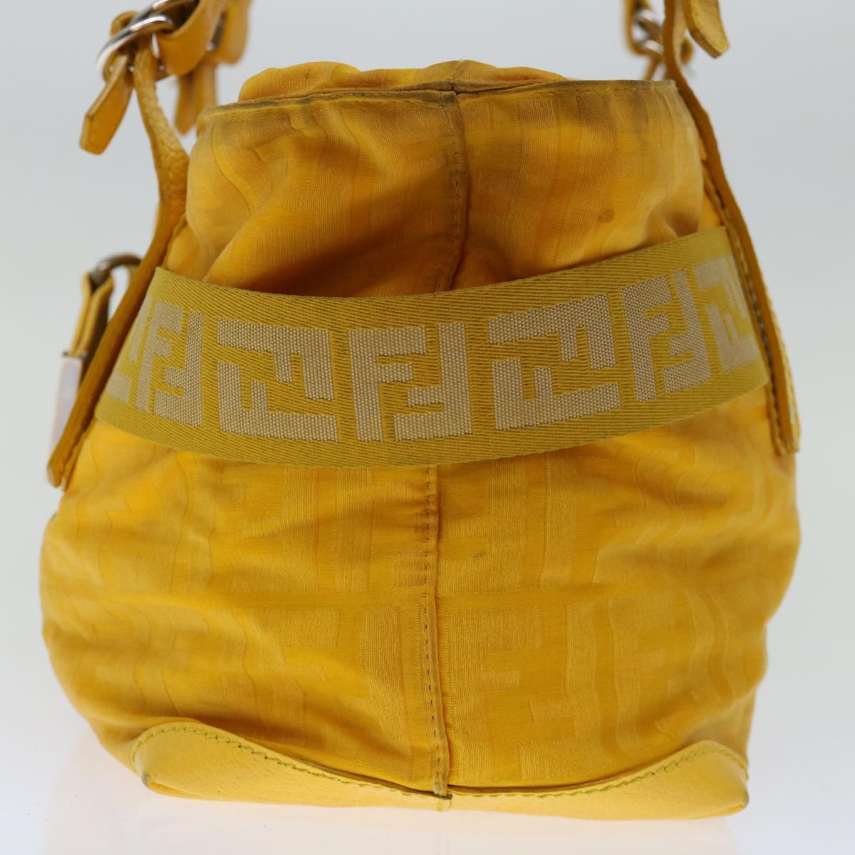 FENDI Zucca Canvas Hand Bag Yellow ac2820