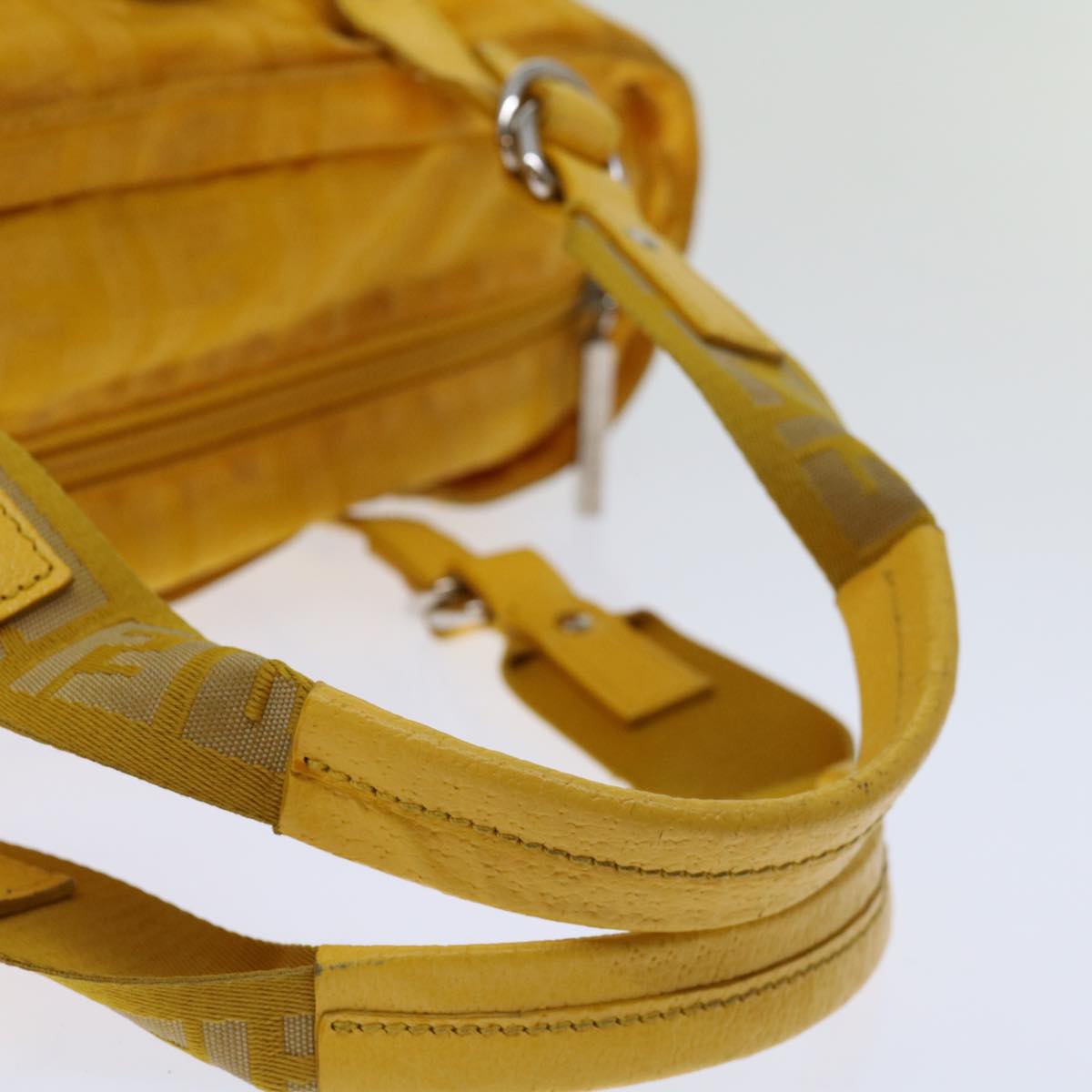 FENDI Zucca Canvas Hand Bag Yellow ac2820