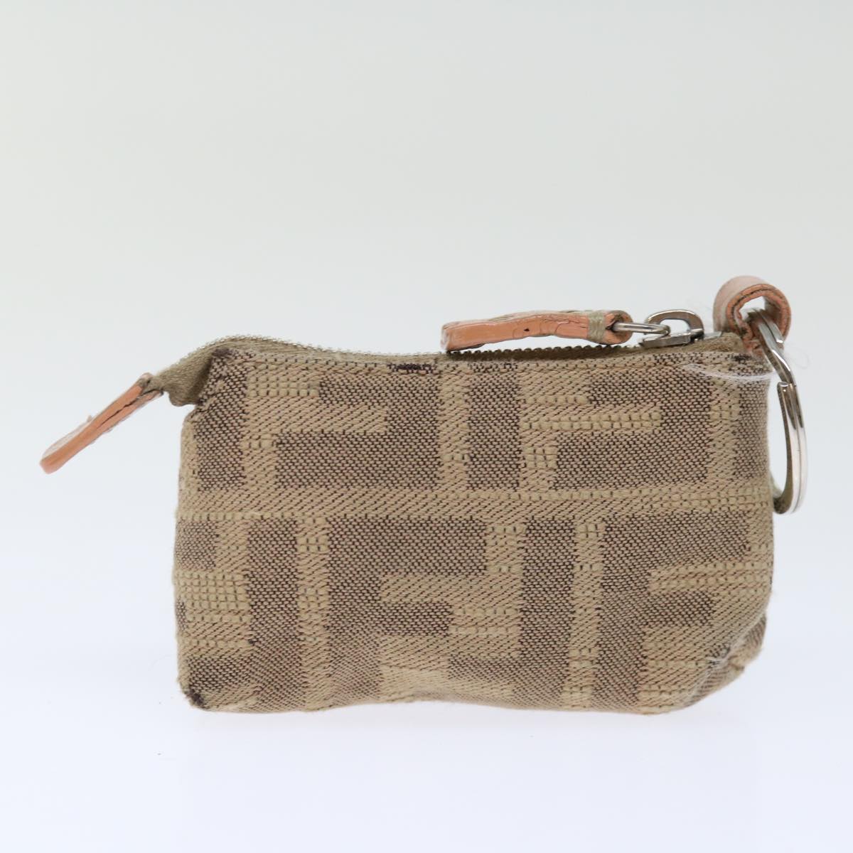 FENDI Zucca Canvas Pouch 2Set Black Beige Brown ac2939