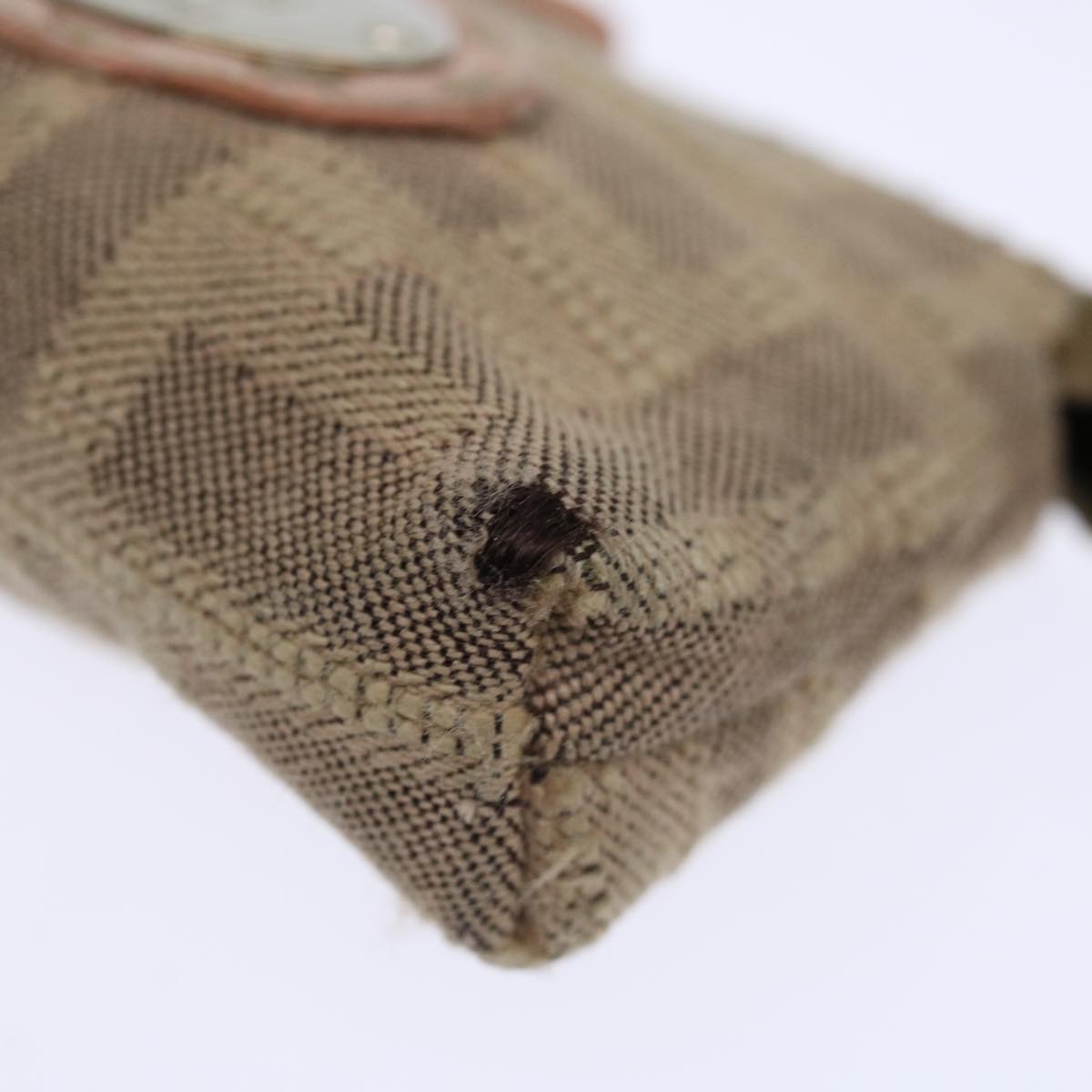 FENDI Zucca Canvas Pouch 2Set Black Beige Brown ac2939