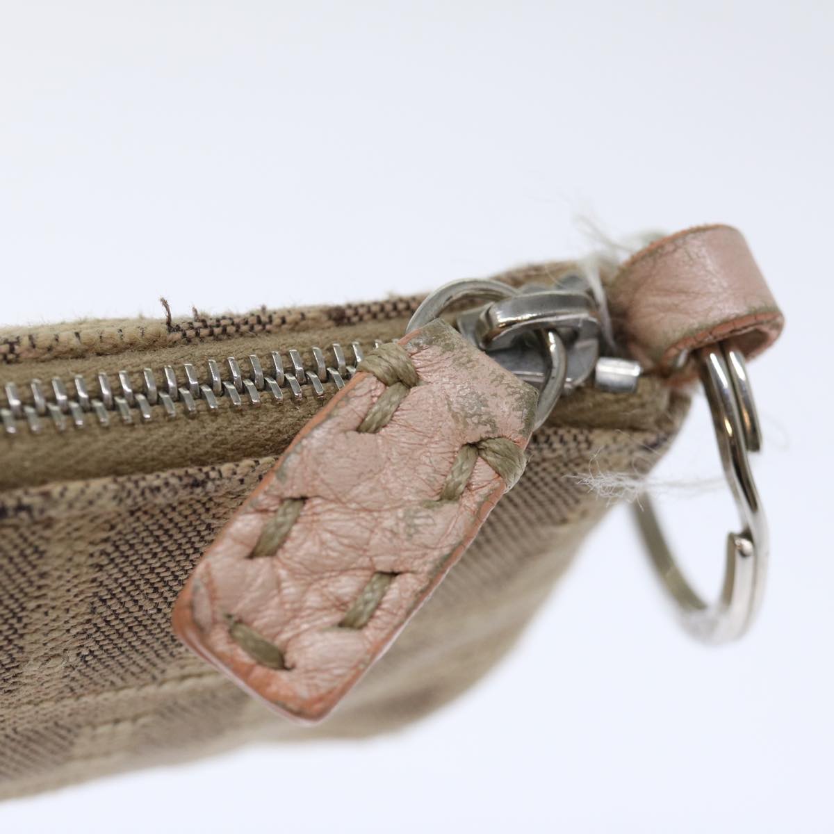 FENDI Zucca Canvas Pouch 2Set Black Beige Brown ac2939