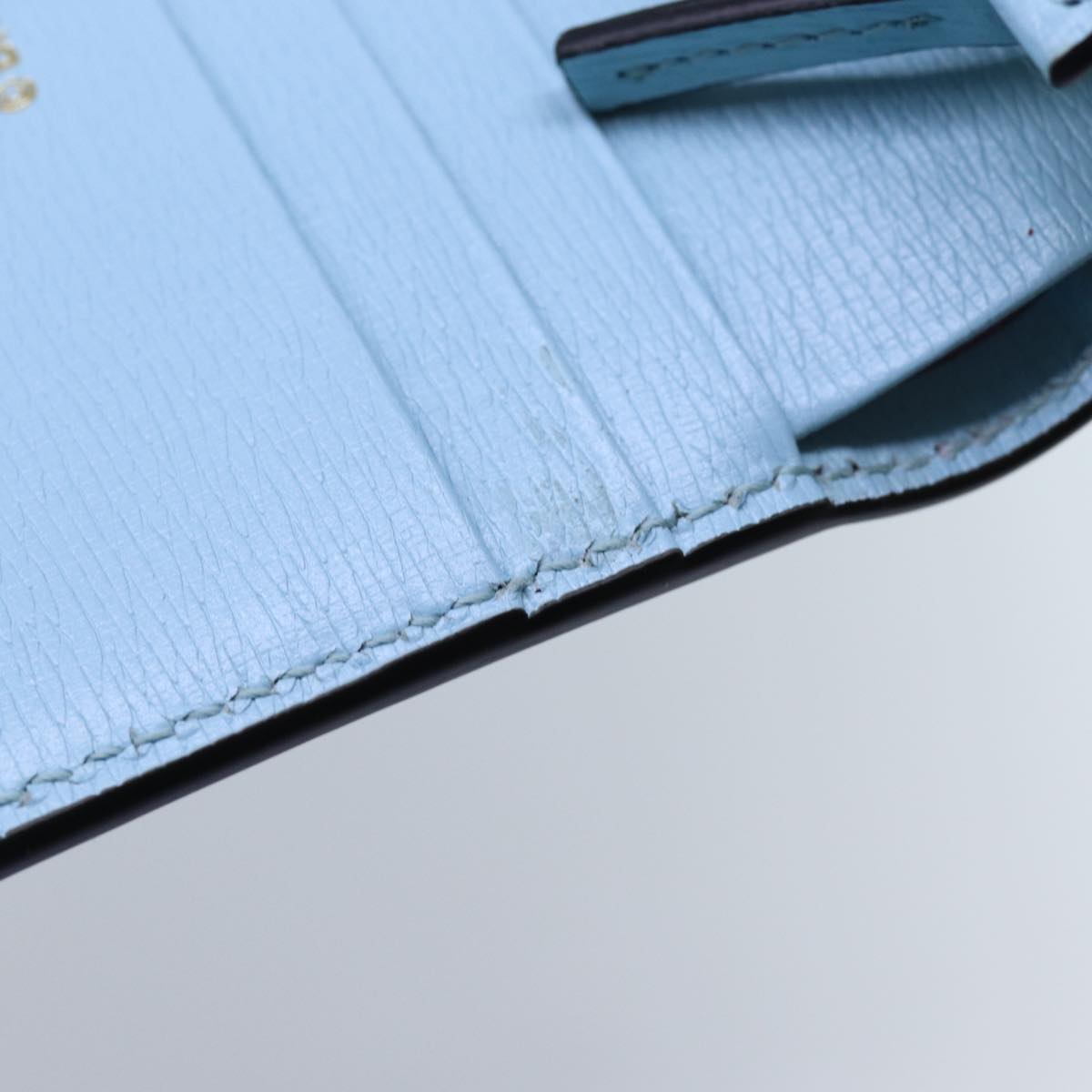 GUCCI Bananya Wallet Leather Blue 701009 ac2961A