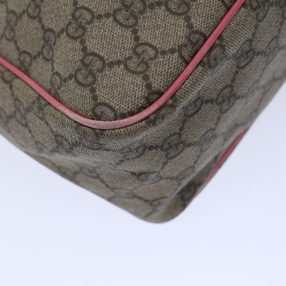 GUCCI GG Supreme Shoulder Bag PVC Beige 189898 ac2964