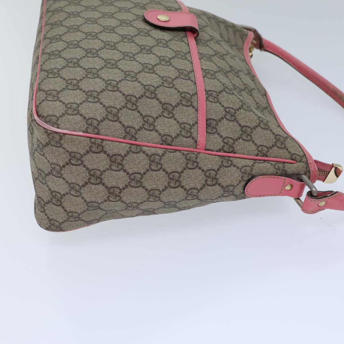 GUCCI GG Supreme Shoulder Bag PVC Beige 189898 ac2964