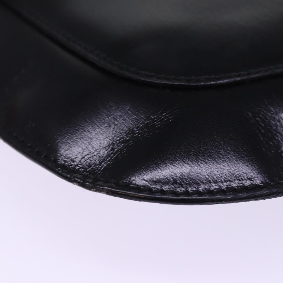 GUCCI Shoulder Bag Leather Black ac3022