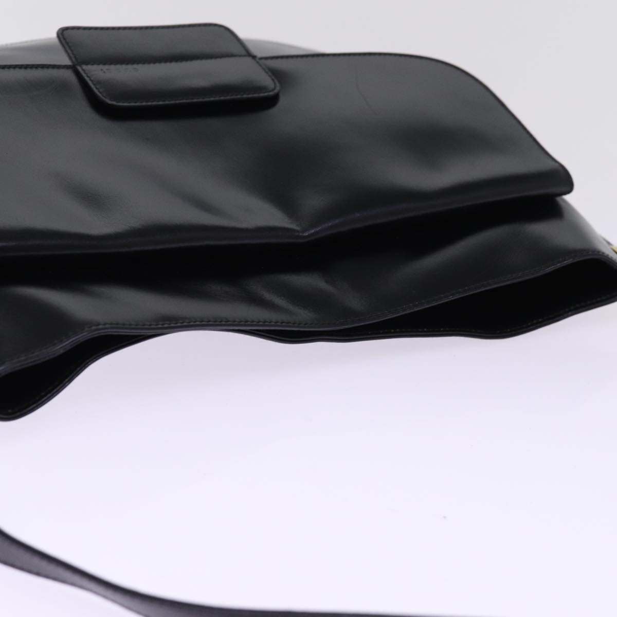 GUCCI Shoulder Bag Leather Black ac3022