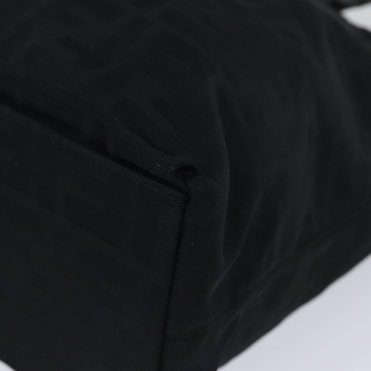 FENDI Zucca Canvas Hand Bag Black ac3041